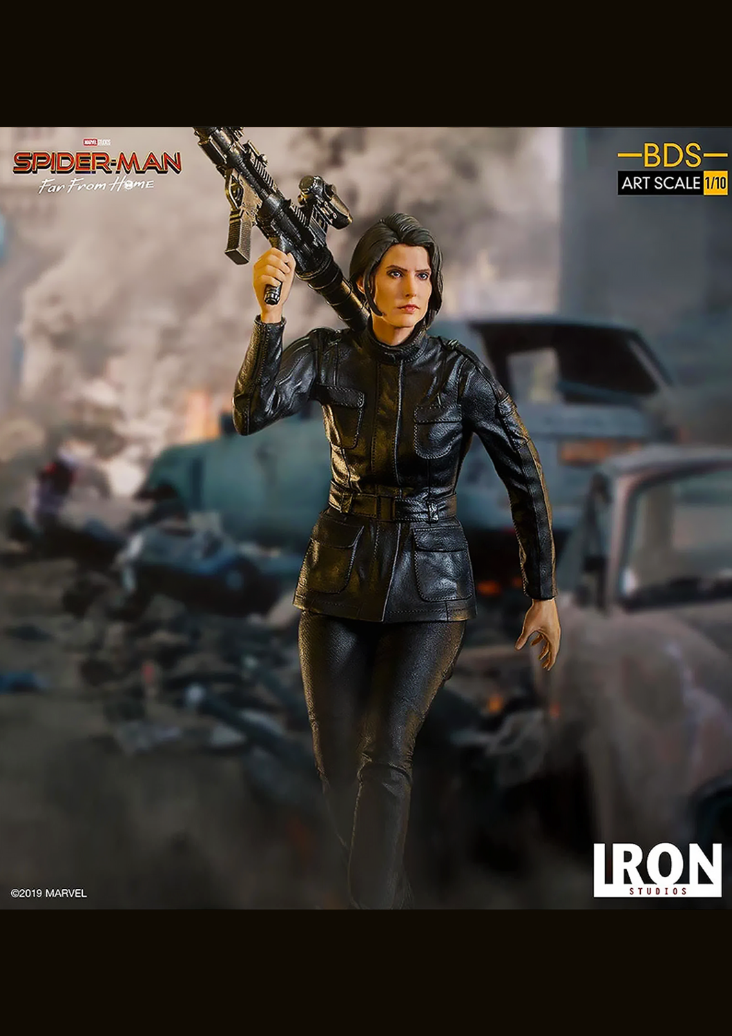 IRON STUDIOS SPIDERMAN FAR FROM HOME MARIA HILL 1/10 MARCAS23019-10 - Anotoys Collectibles