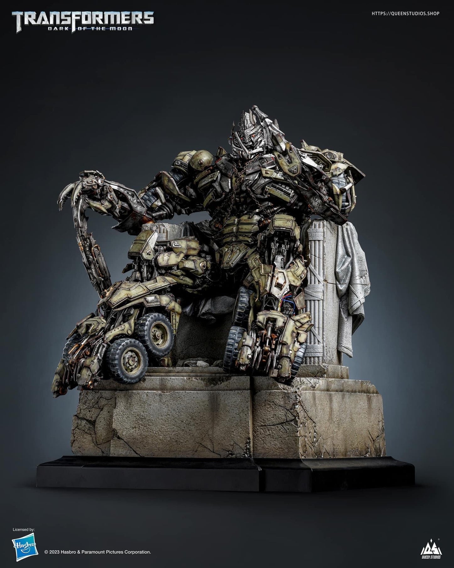 QUEEN STUDIOS TRANSFORMER MEGATRON ON THRONE - QS072