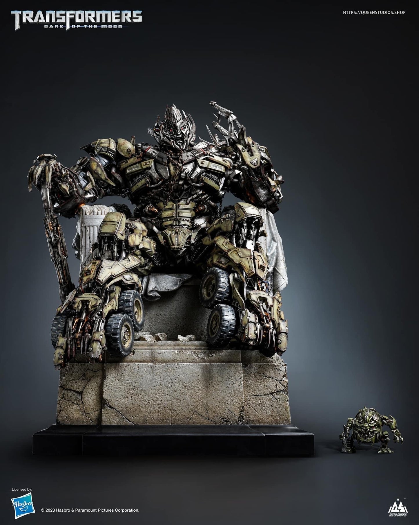 QUEEN STUDIOS TRANSFORMER MEGATRON ON THRONE - QS072