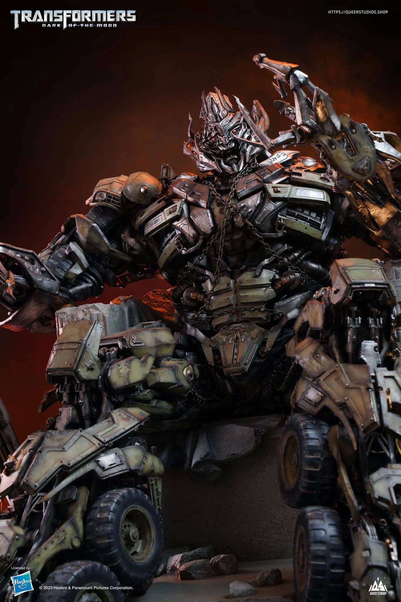 QUEEN STUDIOS TRANSFORMER MEGATRON ON THRONE - QS072