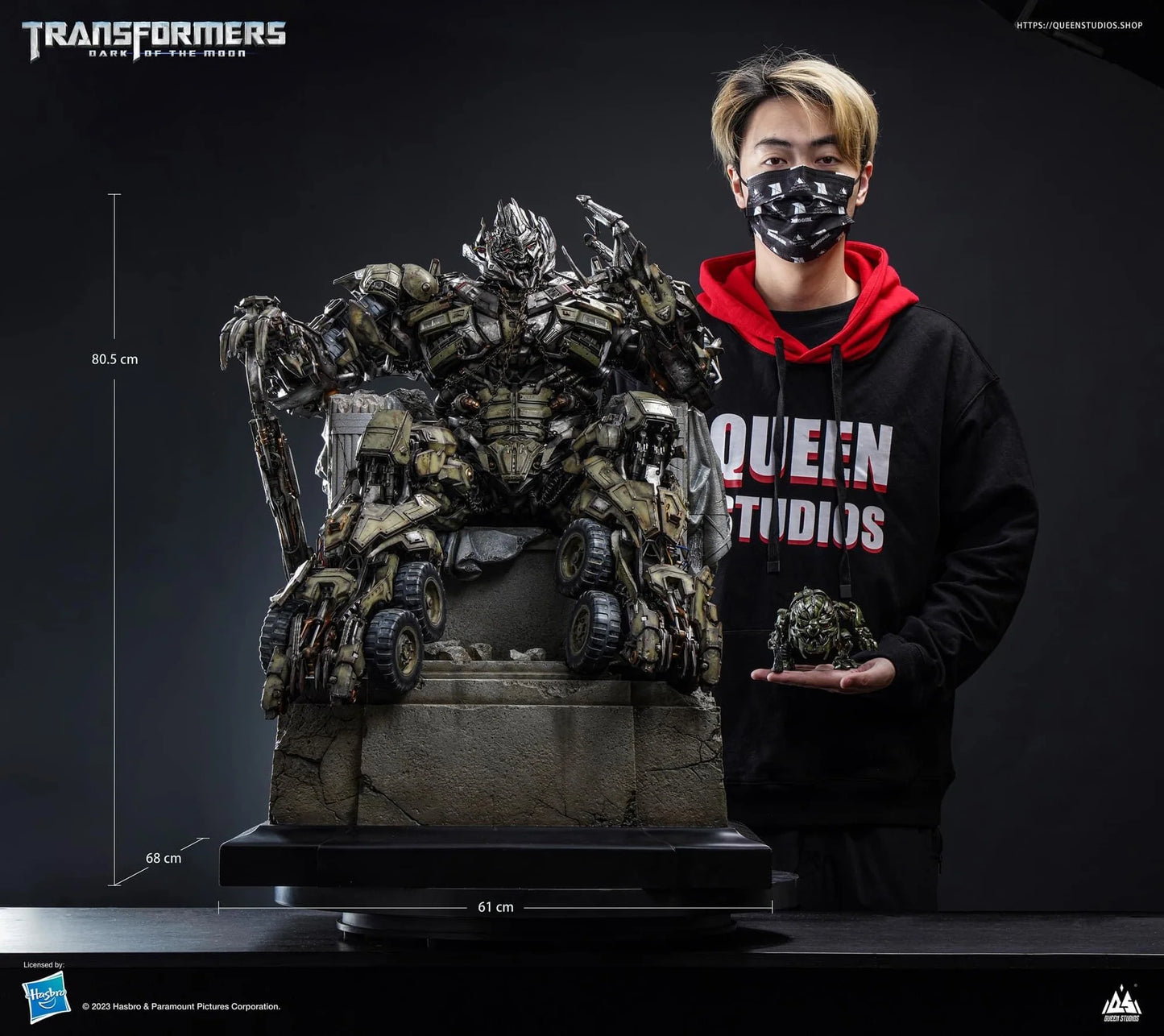QUEEN STUDIOS TRANSFORMER MEGATRON ON THRONE - QS072