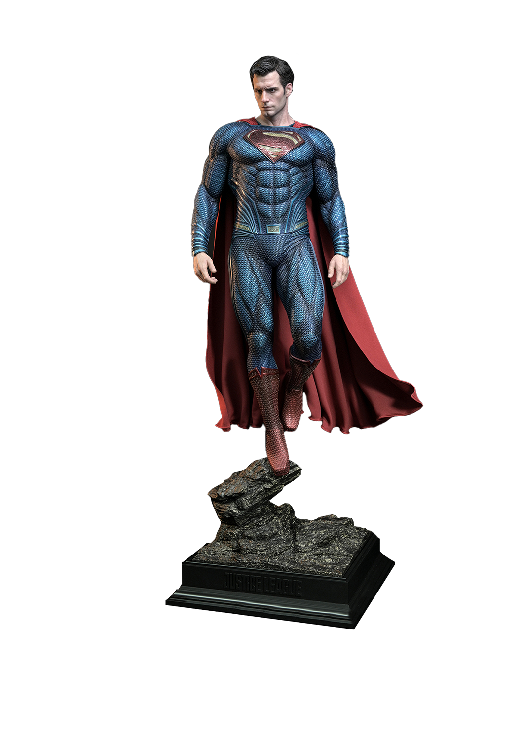 JND STUDIOS JUSTICE LEAGUE SUPERMAN HYPERREAL MOVIE STATUE 1/3 SCALE (BLUE & RED) W/ BUST