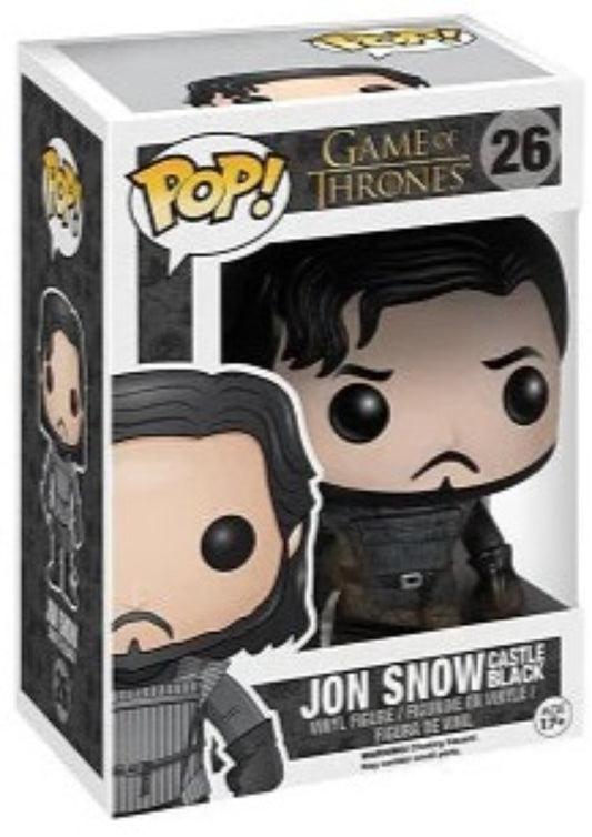FUNKO POP! GAME OF THRONES - JON SNOW CASTLE BLACK #26 - Anotoys Collectibles