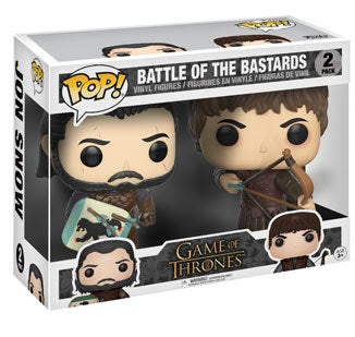 FUNKO POP BATTLE OF THE BASTARDS 2-PACK GAME OF THRONES JON SNOW + RAMSAY BOLTON - Anotoys Collectibles
