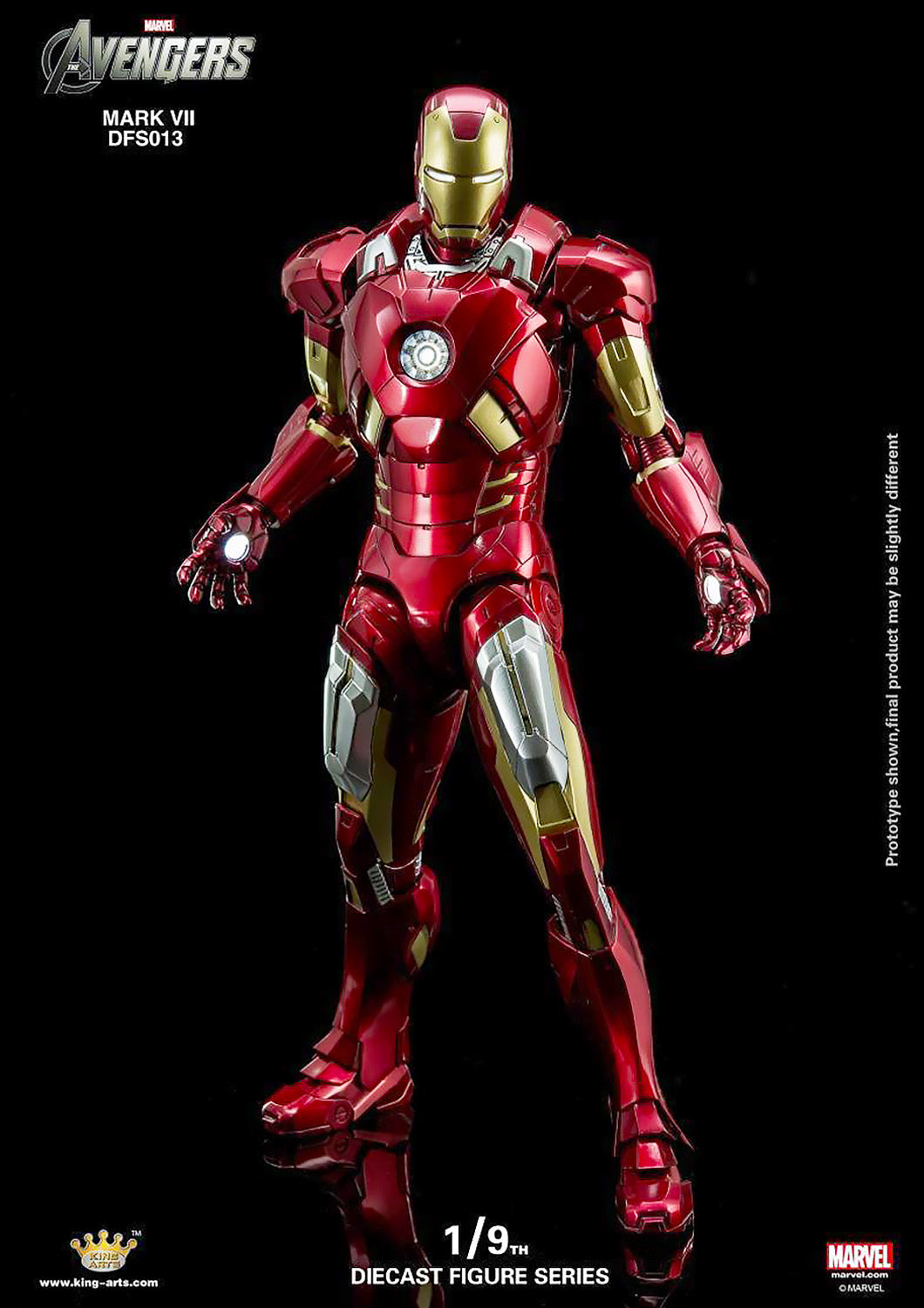 KING ARTS IRON MAN MARK VII - MARK 7 VIP VERSION 1/9 SCALE - DFS013V - Anotoys Collectibles
