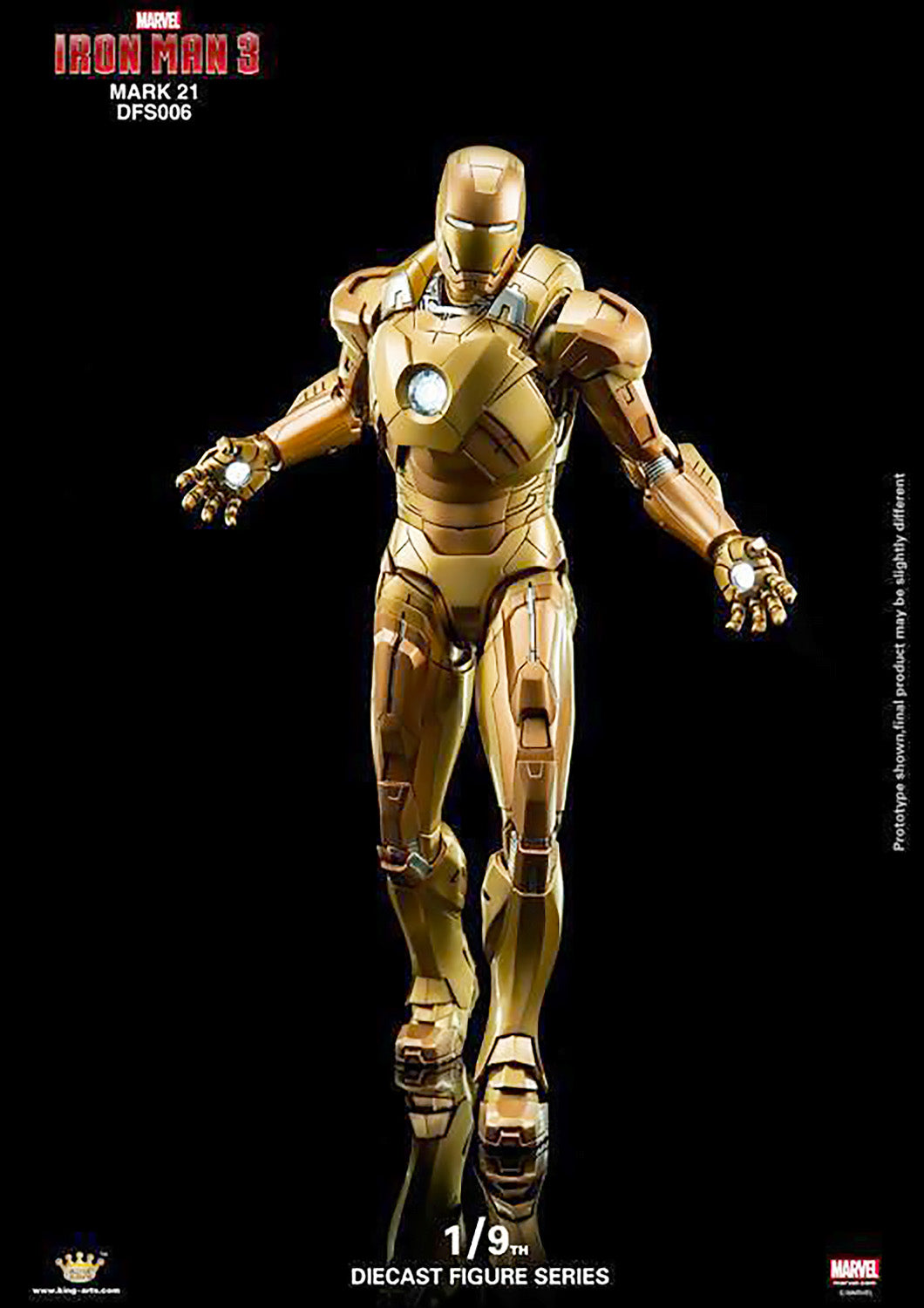 KING ARTS IRON MAN MARK XXI - MARK 21 MIDAS 1/9 SCALE - DFS006 - Anotoys Collectibles