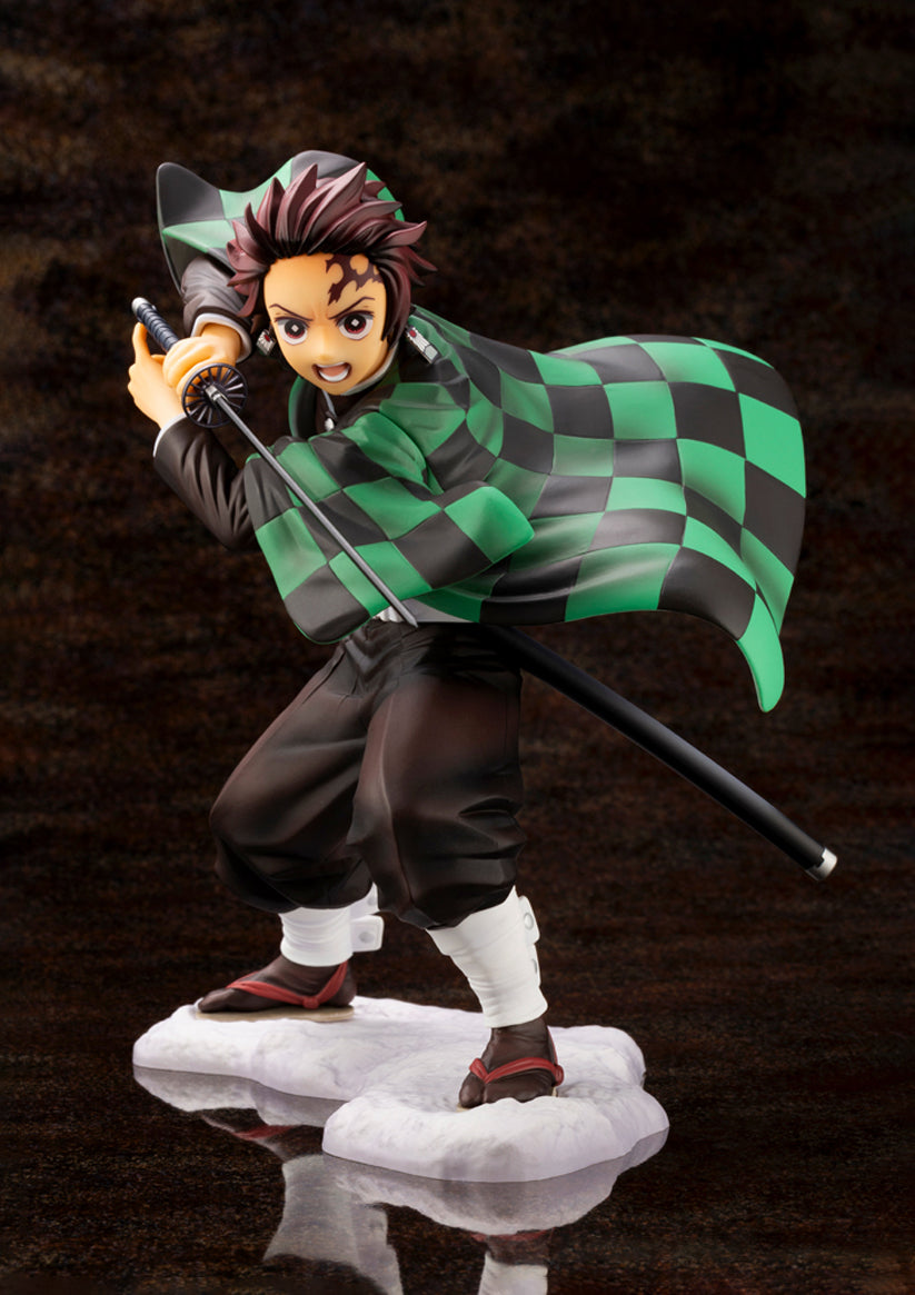 KOTOBUKIYA DEMON SLAYER ARTFX TANJIRO KAMADO WITH FACEPLATE 18 SCALE - PP840 - Anotoys Collectibles