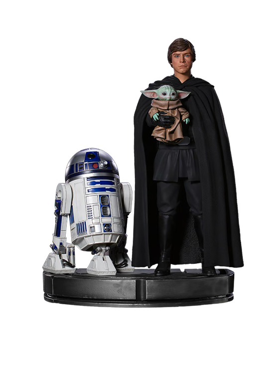 IRON STUDIOS LUKE SKYWALKER, R2-D2 AND GROGU LEGACY REPLICA 1/4 - LUCSWR49321-14 - Anotoys Collectibles