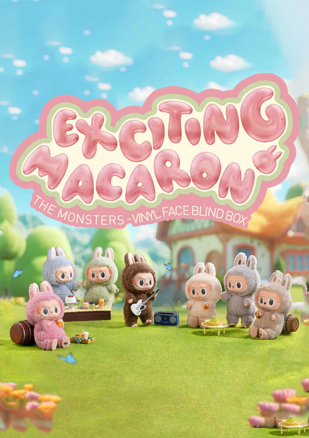 SESAME BEAN - THE MONSTERS EXCITING MACARON VINYL(BAG CHARM) - Anotoys Collectibles