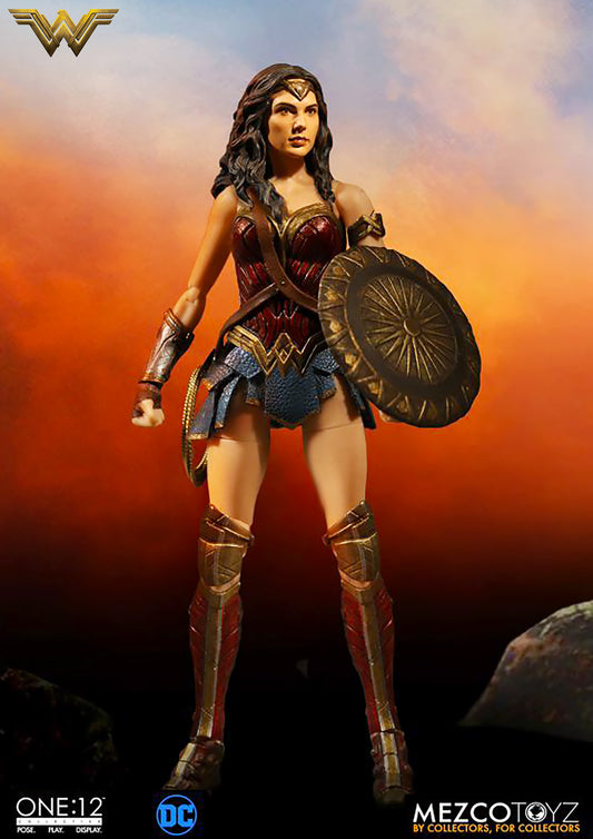 MEZCO TOYZ DAWN OF JUSTICE WONDER WOMAN COLLECTIVE 1/12 SCALE- 76550 - Anotoys Collectibles