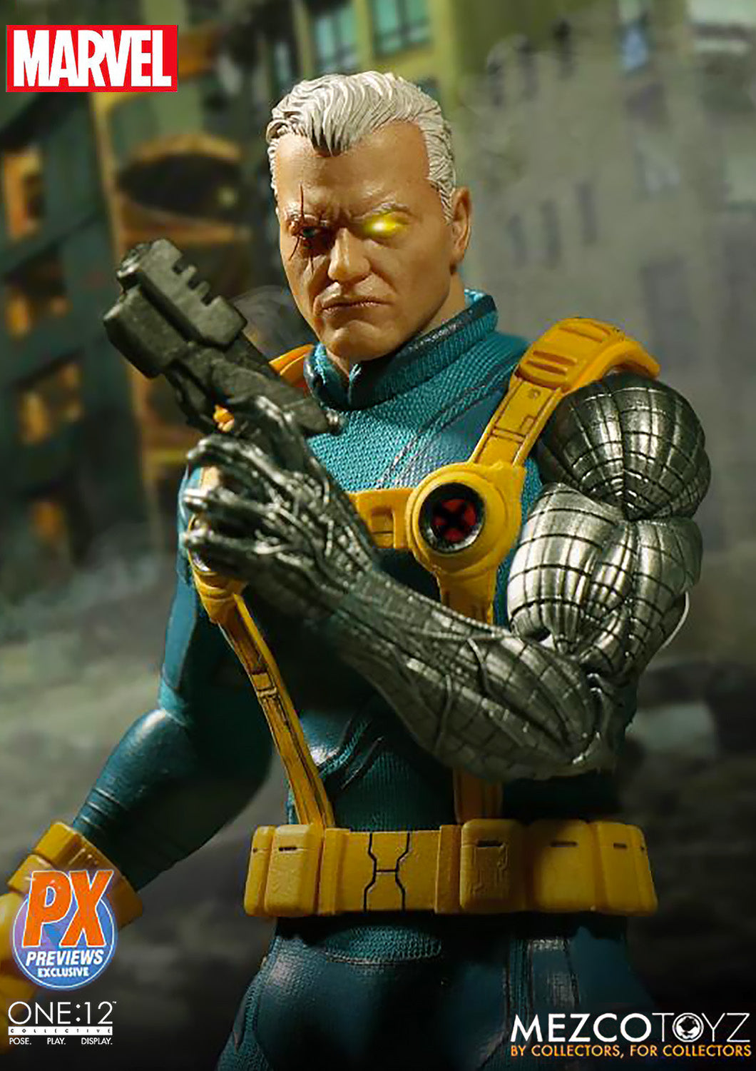MEZCO TOYZ ONE:12 CABLE PX PREVIEWS EXCLUSIVE - 76861 - Anotoys Collectibles