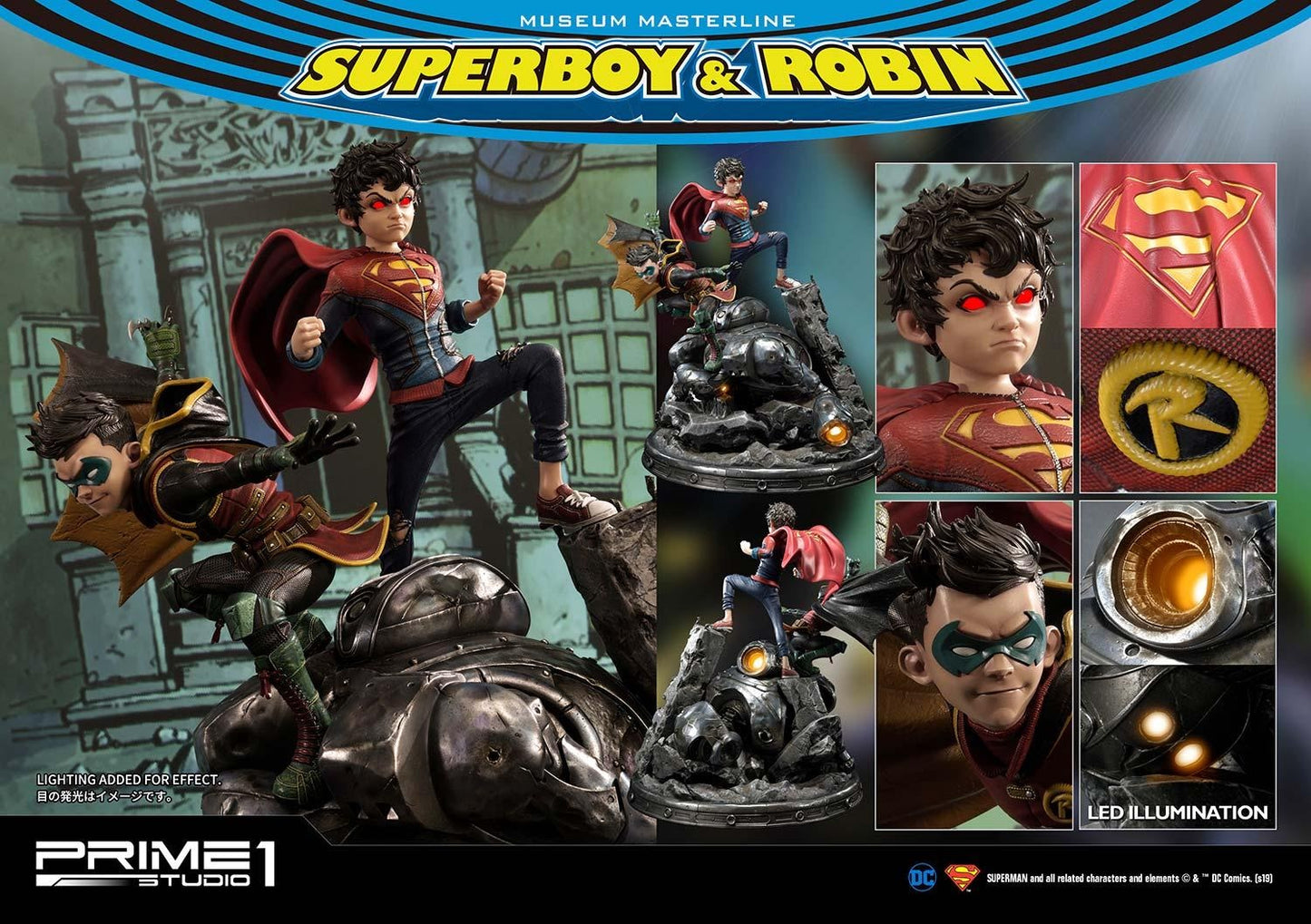 PRIME 1 STUDIO SUPERBOY AND ROBIN 1/3 MMDC-38 - Anotoys Collectibles
