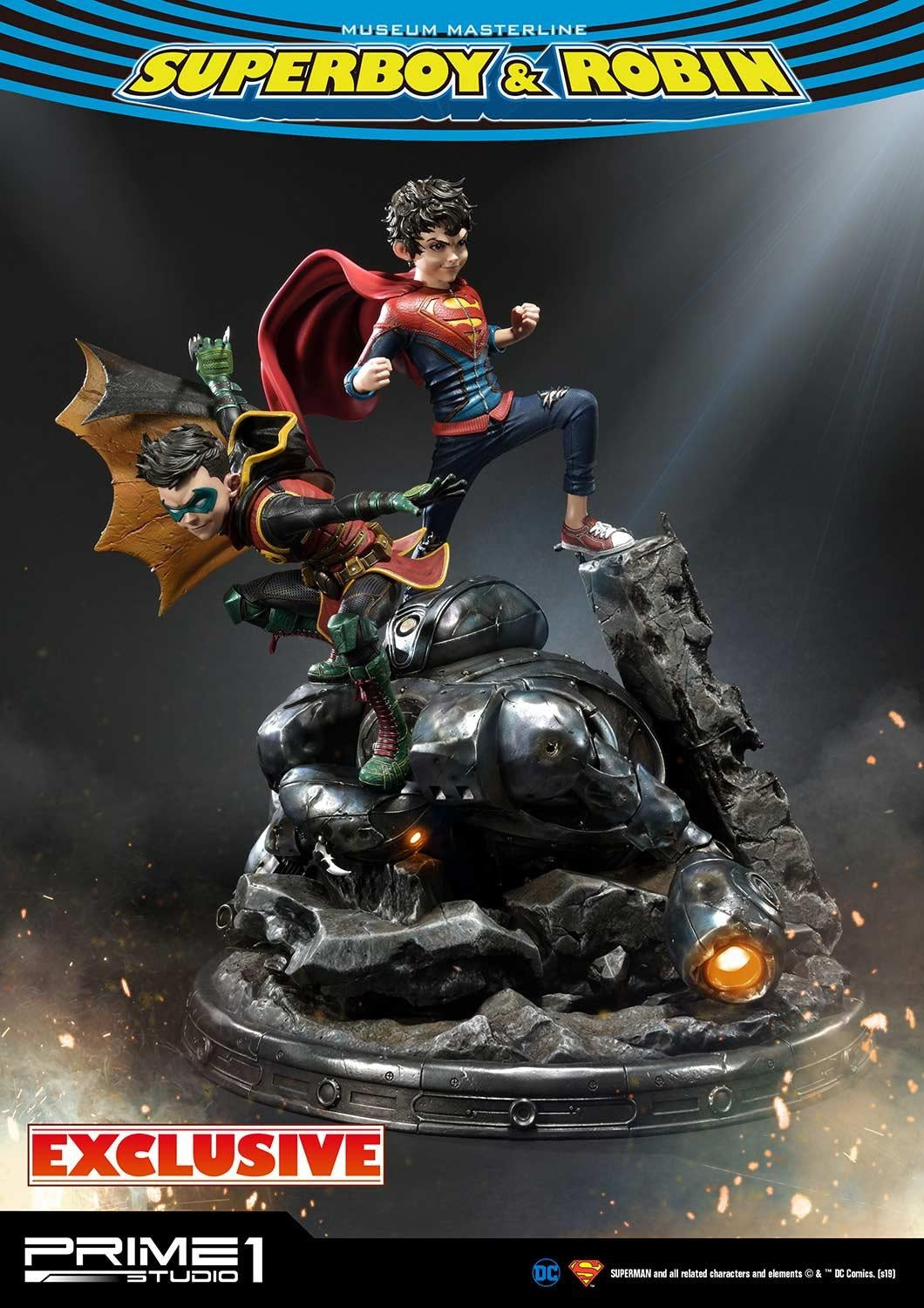 PRIME 1 STUDIO SUPERBOY AND ROBIN EXCLUSIVE VERSION MMDC-38EX - Anotoys Collectibles