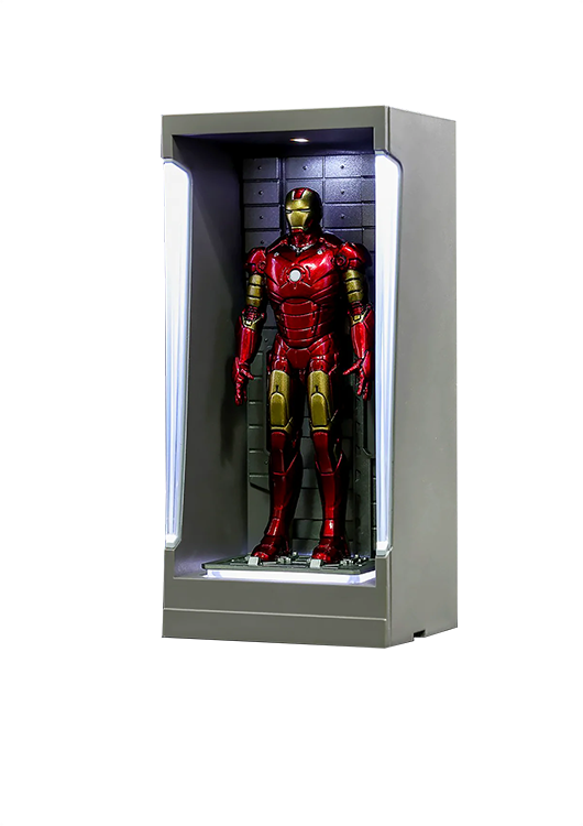 HOT TOYS MARVEL IRON MAN MARK III - MARK 3 WITH HALL OF ARMOR MINIATURE COLLECTIBLE - MMSC007 - Anotoys Collectibles