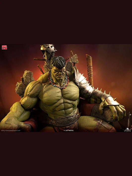 QUEEN STUDIOS MARVEL GREEN SCAR HULK STATUE 1/4 PREMIUM VERSION - Anotoys Collectibles
