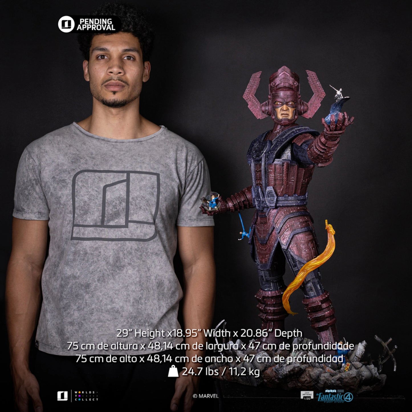 IRON STUDIOS GALACTUS DIORAMA DELUXE FANTASTIC 4 DEMI ART SCALE 1/20 - MARCAS127725-20(PRE-ORDER) - Anotoys Collectibles