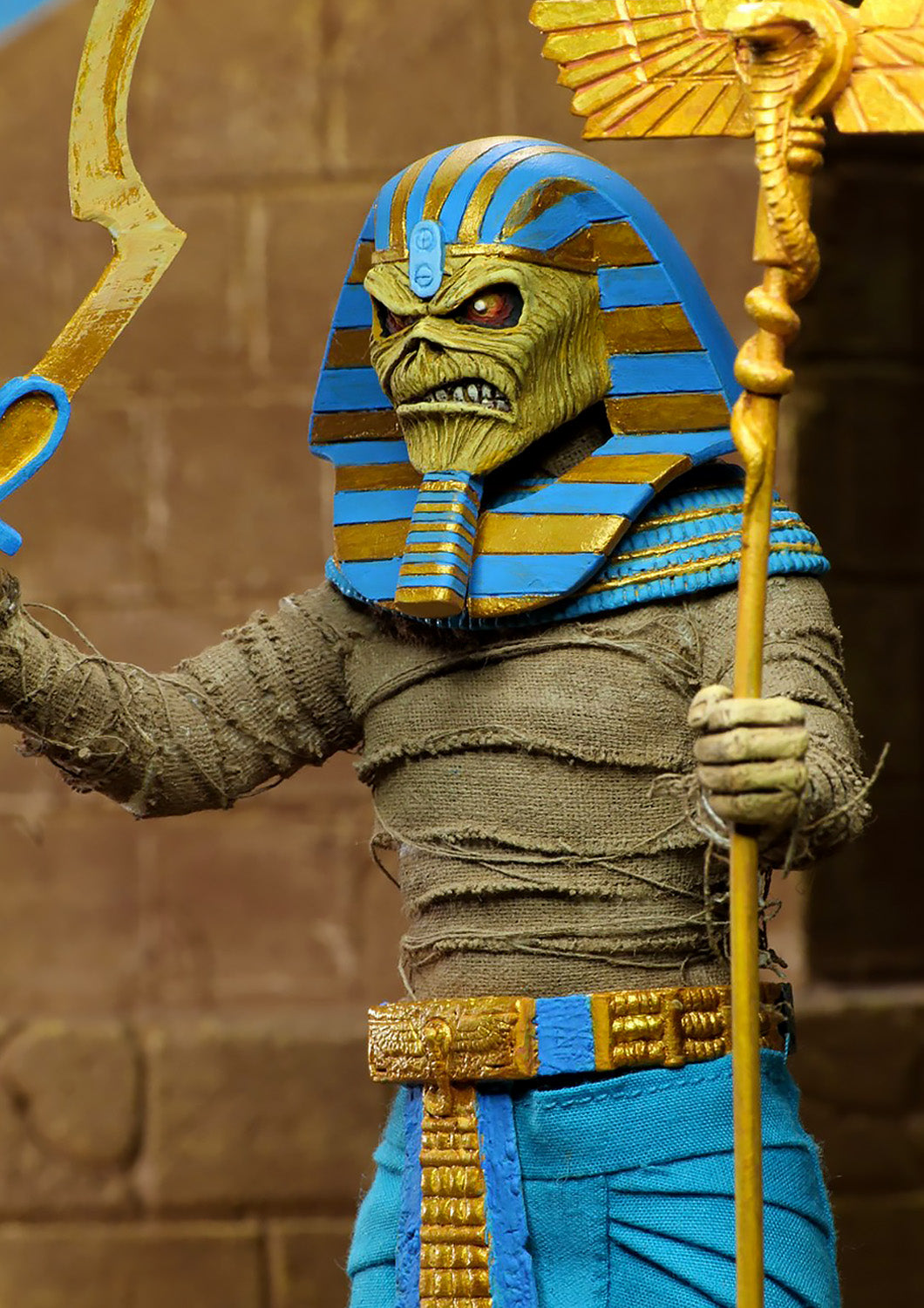 NECA IRON MAIDEN POWERSLAVE PHARAOH EDDIE 33691 - Anotoys Collectibles
