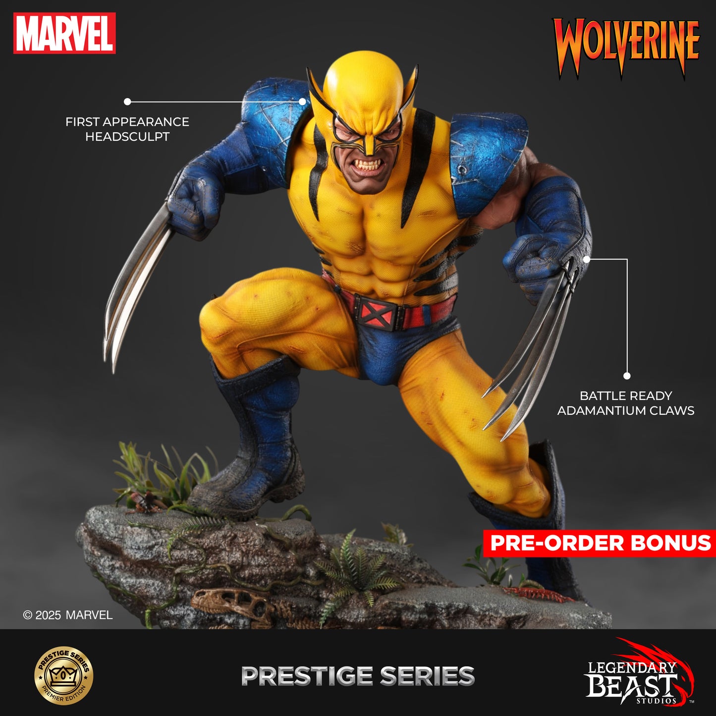 LEGENDARY BEAST STUDIOS WOLVERINE 1/3 SCALE PRESTIGE SERIES - PREMIER - LBS-019(PRE-ORDER)