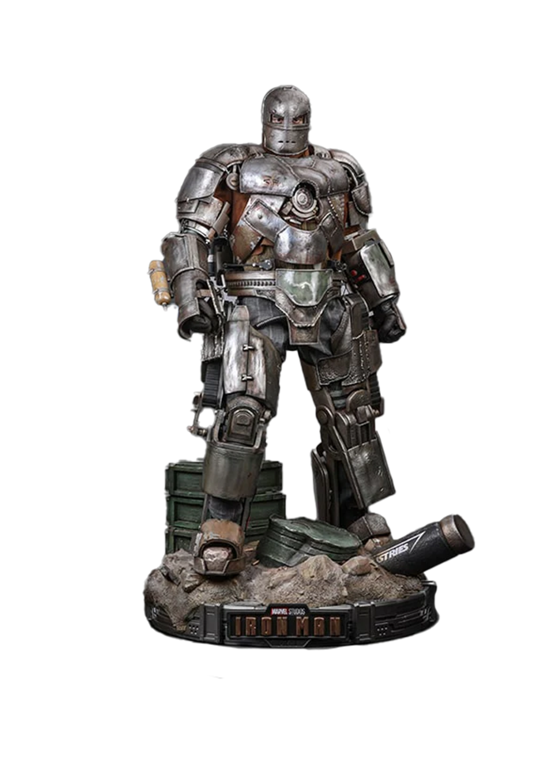 QUEEN STUDIOS MARVEL IRON MAN MARK 1 - MARK I 1/2 STATUE - Anotoys Collectibles