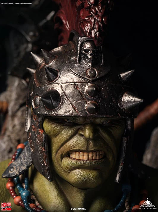 QUEEN STUDIOS MARVEL GREEN SCAR HULK STATUE 1/4 PREMIUM VERSION - Anotoys Collectibles