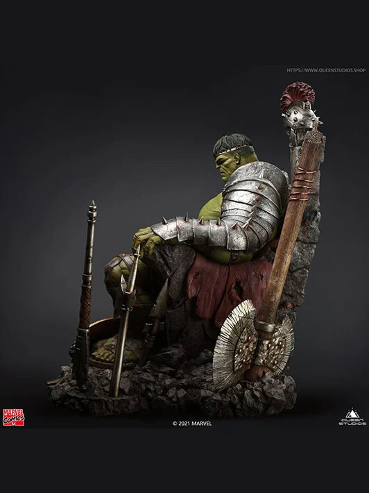 QUEEN STUDIOS MARVEL GREEN SCAR HULK STATUE 1/4 PREMIUM VERSION - Anotoys Collectibles