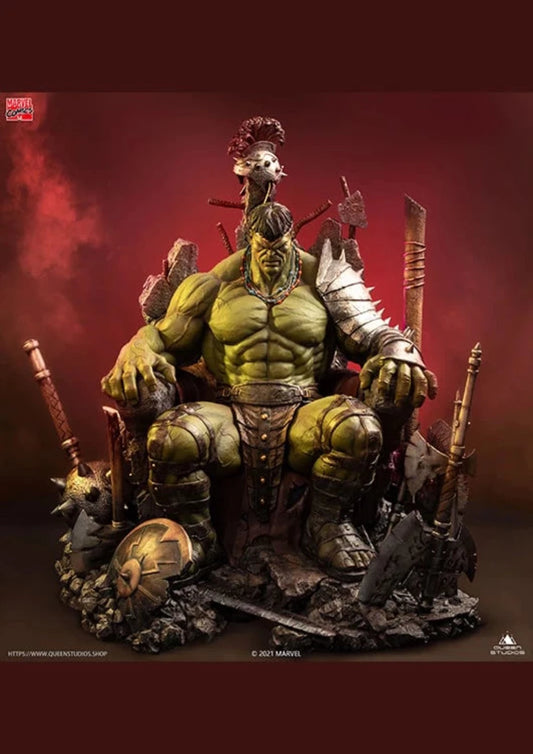 QUEEN STUDIOS MARVEL GREEN SCAR HULK STATUE 1/4 PREMIUM VERSION - Anotoys Collectibles