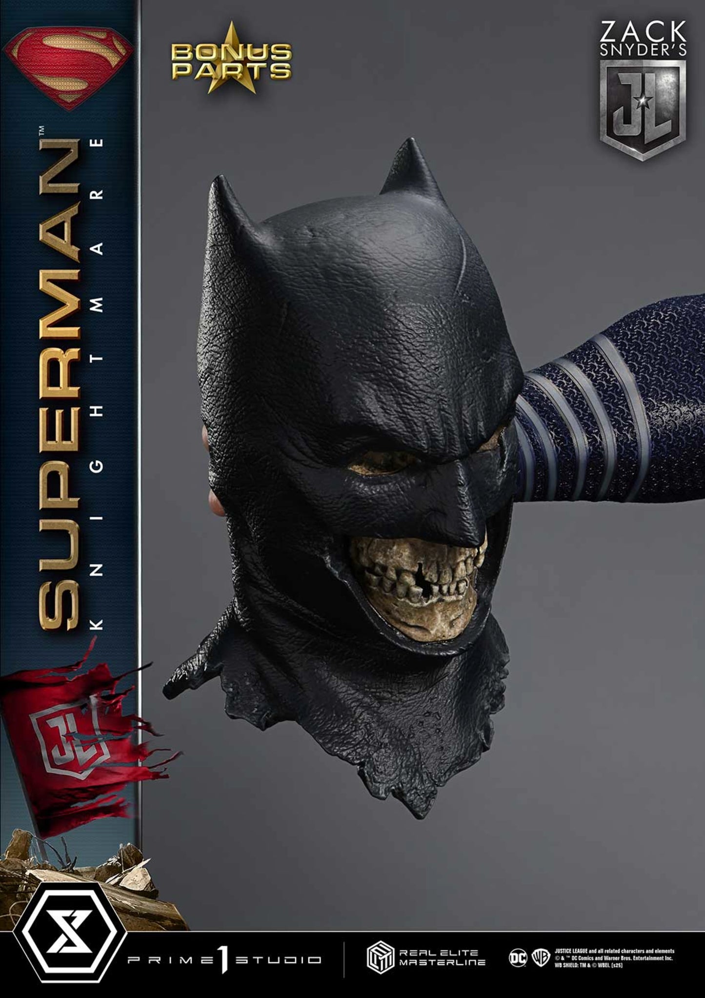 PRIME 1 STUDIO REAL ELITE MASTERLINE JUSTICE LEAGUE (FILM) SUPERMAN KNIGHTMARE COLOR EDITION DX BONUS VERSION(PRE-ORDER) - Anotoys Collectibles