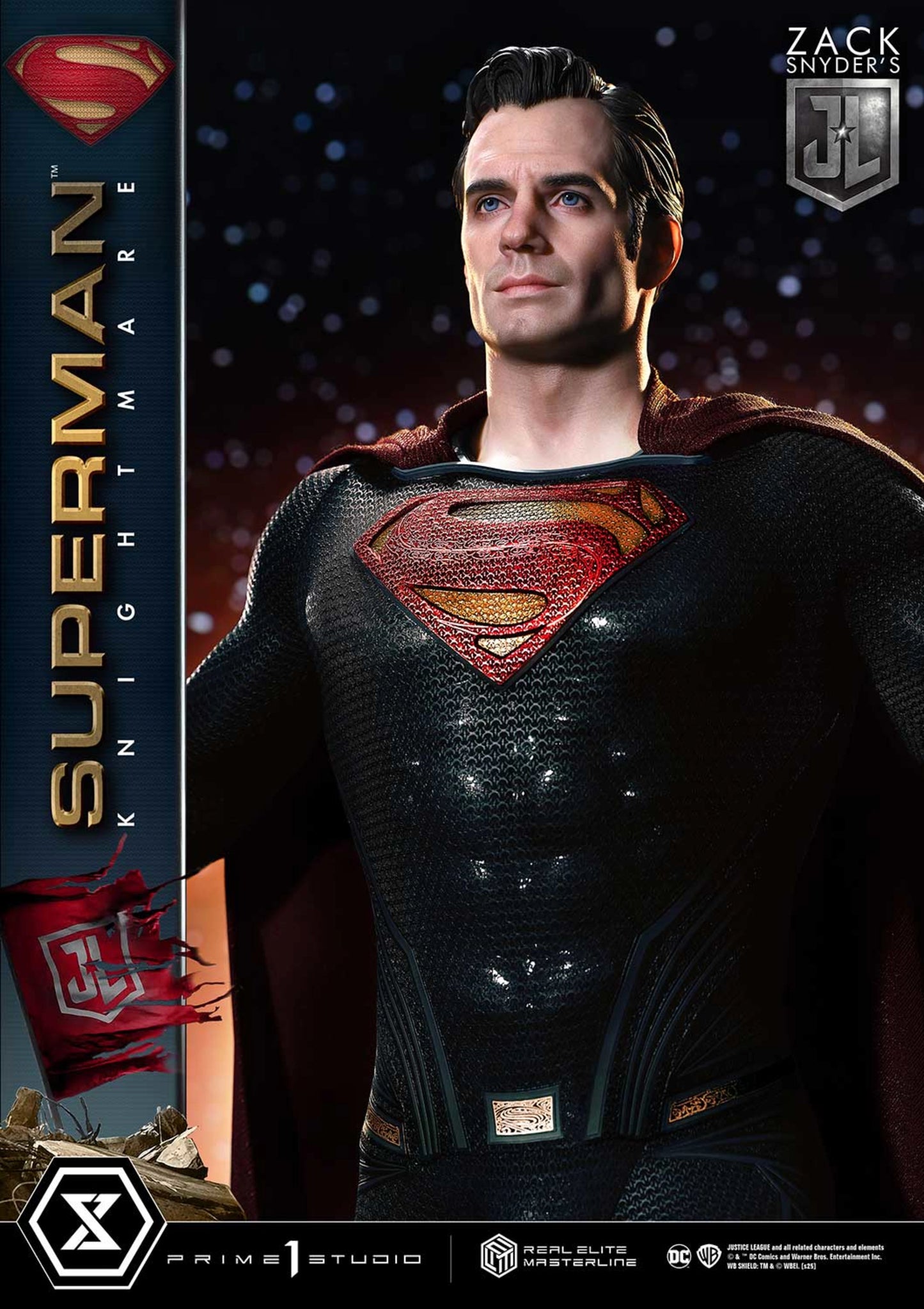PRIME 1 STUDIO REAL ELITE MASTERLINE JUSTICE LEAGUE (FILM) SUPERMAN KNIGHTMARE COLOR EDITION DX BONUS VERSION(PRE-ORDER) - Anotoys Collectibles