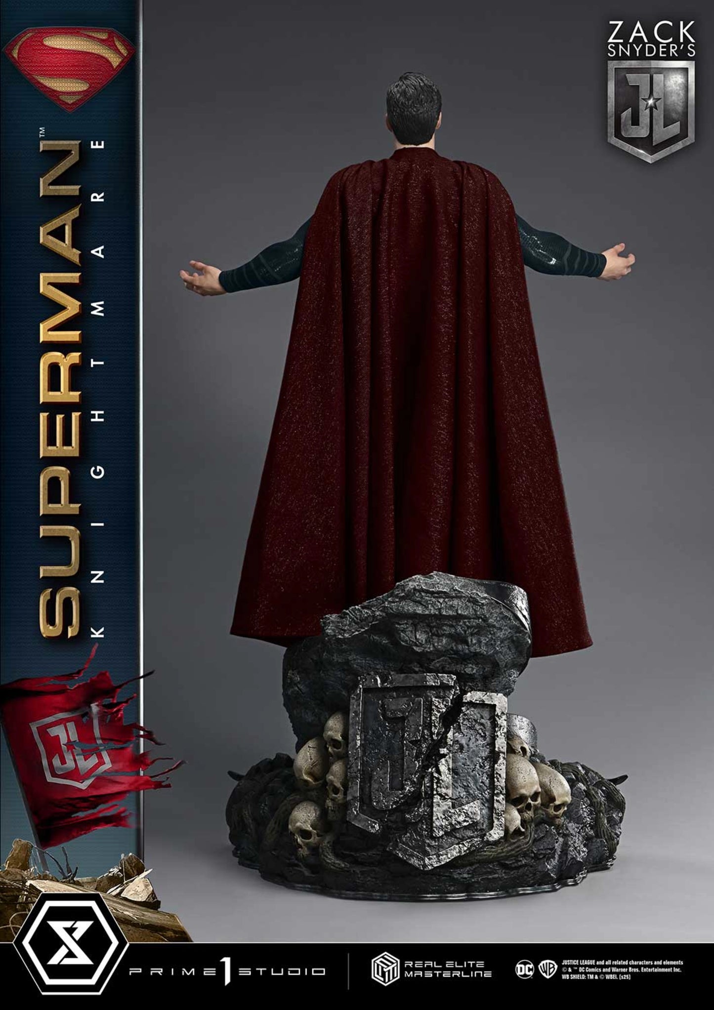 PRIME 1 STUDIO REAL ELITE MASTERLINE JUSTICE LEAGUE (FILM) SUPERMAN KNIGHTMARE COLOR EDITION DX BONUS VERSION(PRE-ORDER) - Anotoys Collectibles