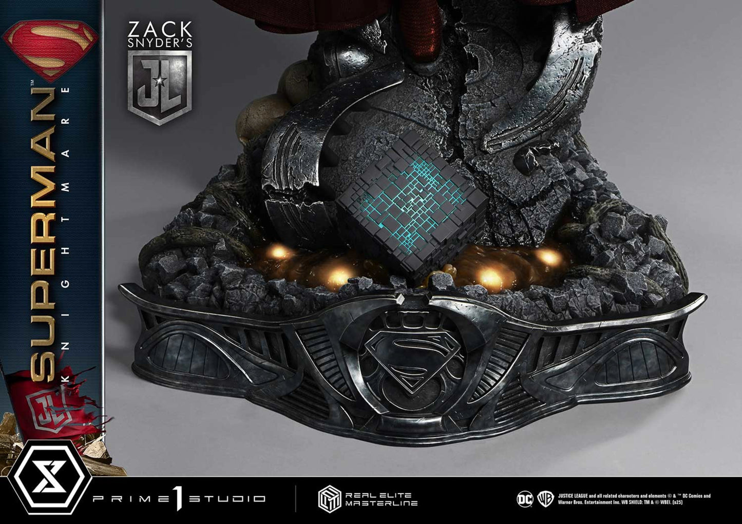 PRIME 1 STUDIO REAL ELITE MASTERLINE JUSTICE LEAGUE (FILM) SUPERMAN KNIGHTMARE COLOR EDITION DX BONUS VERSION(PRE-ORDER) - Anotoys Collectibles