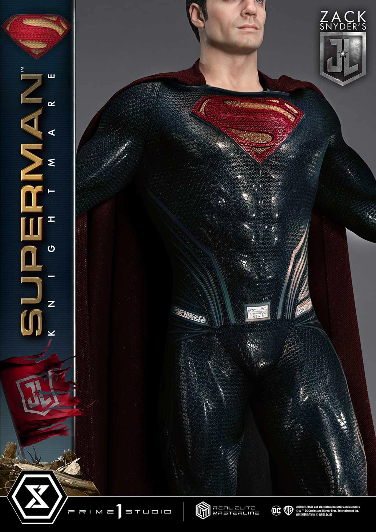 PRIME 1 STUDIO REAL ELITE MASTERLINE JUSTICE LEAGUE (FILM) SUPERMAN KNIGHTMARE COLOR EDITION DX BONUS VERSION(PRE-ORDER) - Anotoys Collectibles