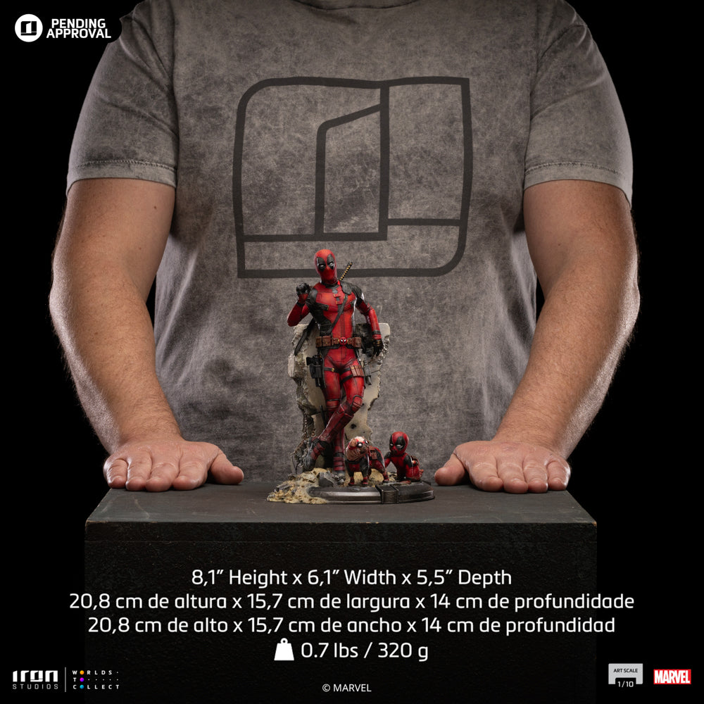 IRON STUDIOS DEADPOOL D&W 1/10 ART SCALE STATUE(PRE-ORDER) - Anotoys Collectibles