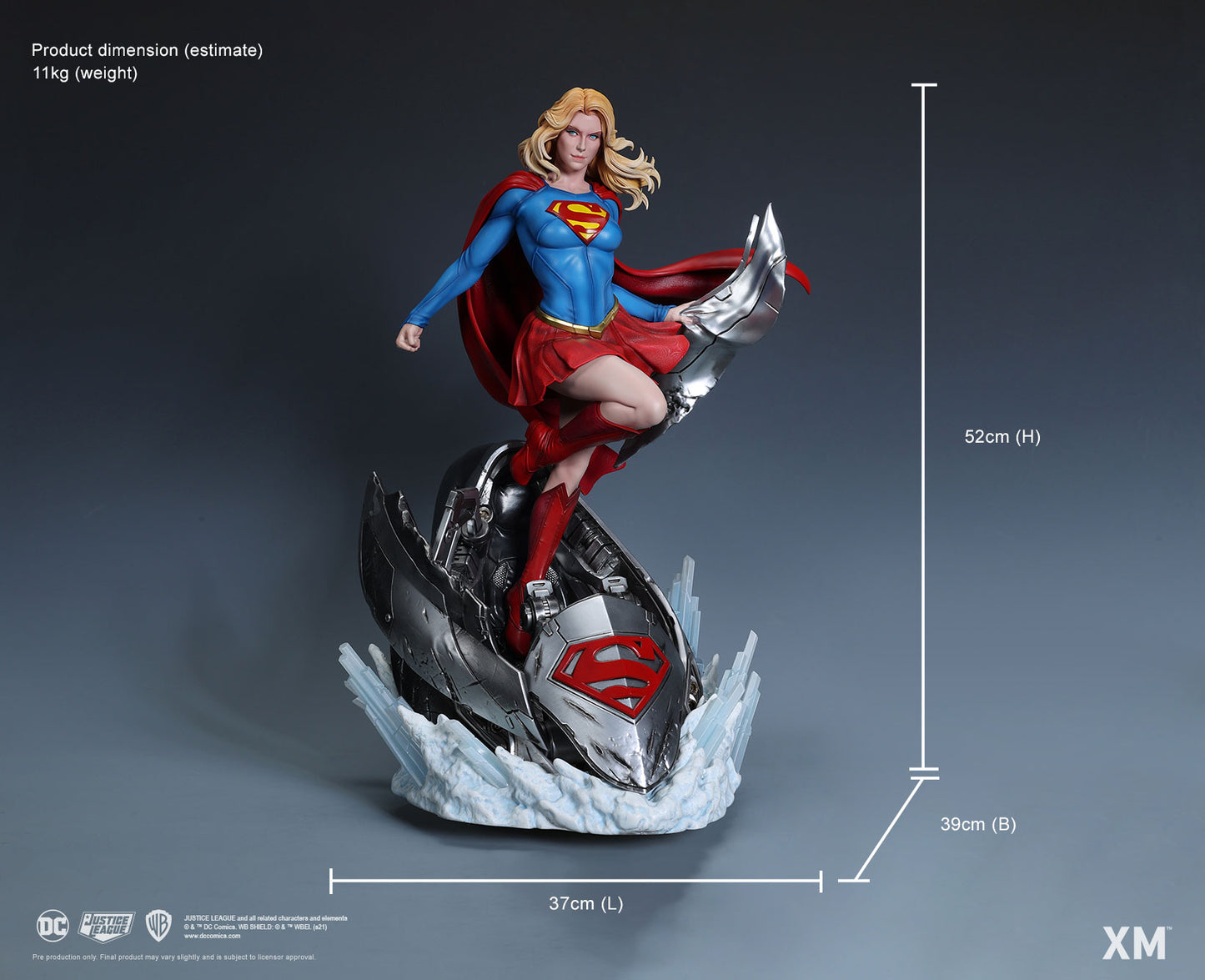 XM STUDIOS DC JUSTICE LEAGUE SUPERGIRL 1/4 STATUE - Anotoys Collectibles