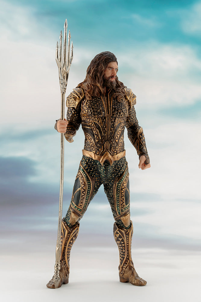 KOTOBUKIYA JUSTICE LEAGUE ARTFX AQUAMAN 1/10 SCALE- SV215 - Anotoys Collectibles