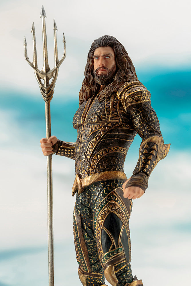 KOTOBUKIYA JUSTICE LEAGUE ARTFX AQUAMAN 1/10 SCALE- SV215 - Anotoys Collectibles
