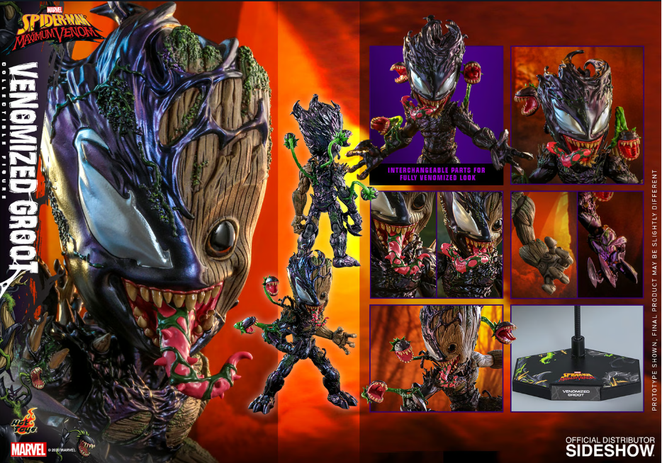 HOT TOYS MARVEL THE SPIDER-MAN: MAXIMUM VENOM - VENOMIZED GROOT LIFE-SIZE TMS027 - Anotoys Collectibles