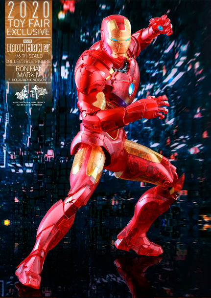 HOT TOYS MARVEL IRON MAN 2 MARK IV HOLOGRAPHIC VERSION 1/6TH SCALE COLLECTIBLE FIGURE - MMS568 - Anotoys Collectibles
