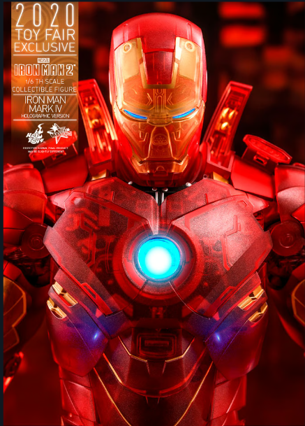 HOT TOYS MARVEL IRON MAN 2 MARK IV HOLOGRAPHIC VERSION 1/6TH SCALE COLLECTIBLE FIGURE - MMS568 - Anotoys Collectibles