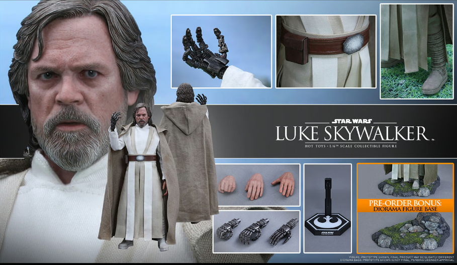 HOT TOYS STAR WARS: THE FORCE AWAKENS LUKE SKYWALKER 1/6 MMS390 - Anotoys Collectibles