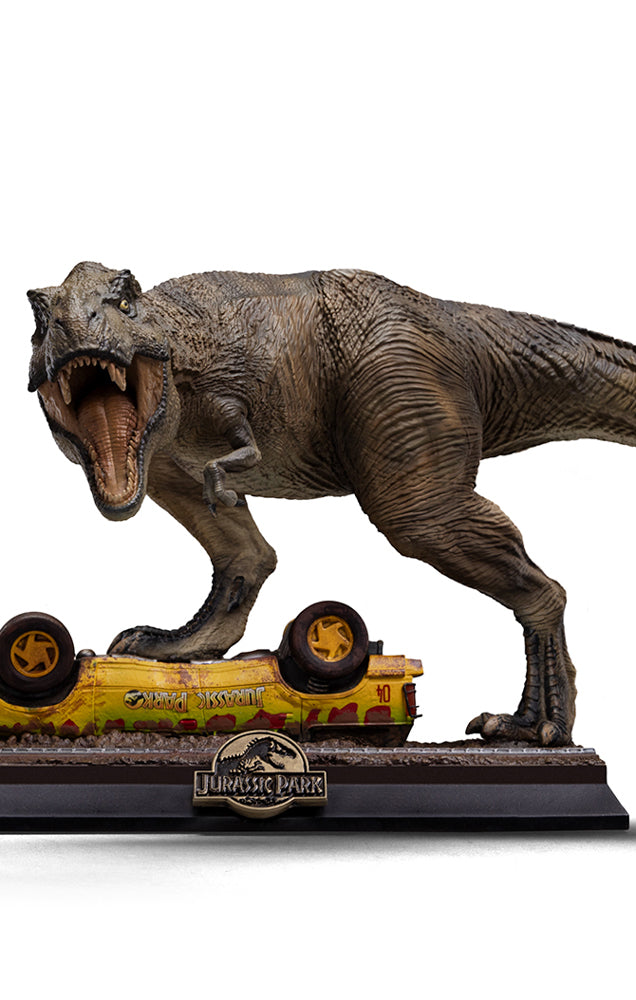 IRON STUDIOS T-REX ATTACK JURASSIC PARK ICONS - Anotoys Collectibles
