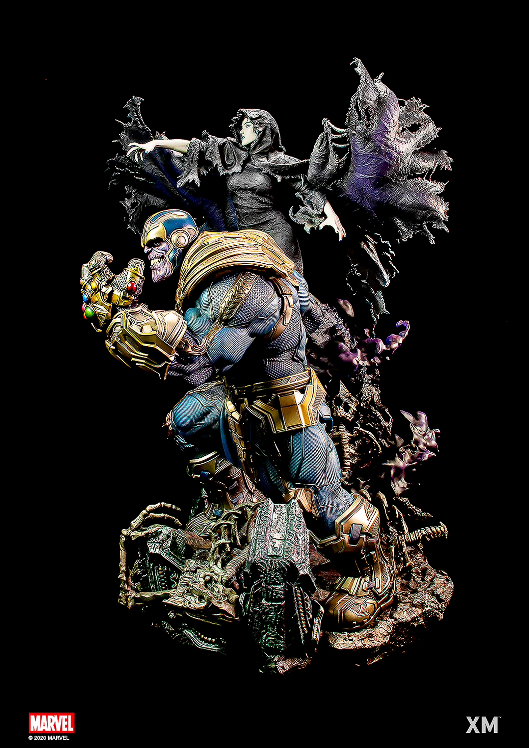 XM STUDIOS MARVEL THANOS WITH LADY DEATH 1/4 SCALE - Anotoys Collectibles