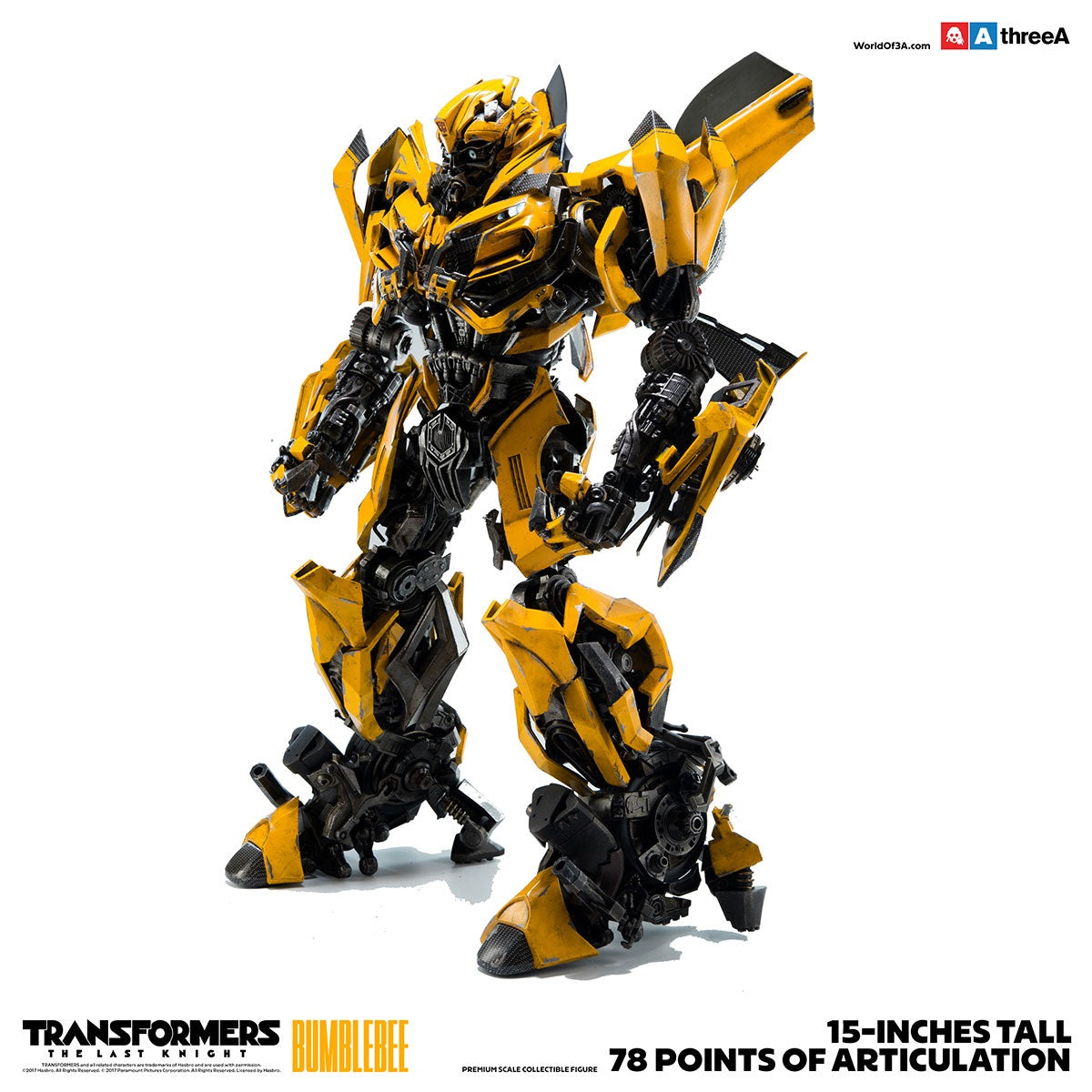 THREEA TRANSFORMERS THE LAST KNIGHT - BUMBLEBEE (REGULAR VERSION) - BUMBLEBEE3A - Anotoys Collectibles