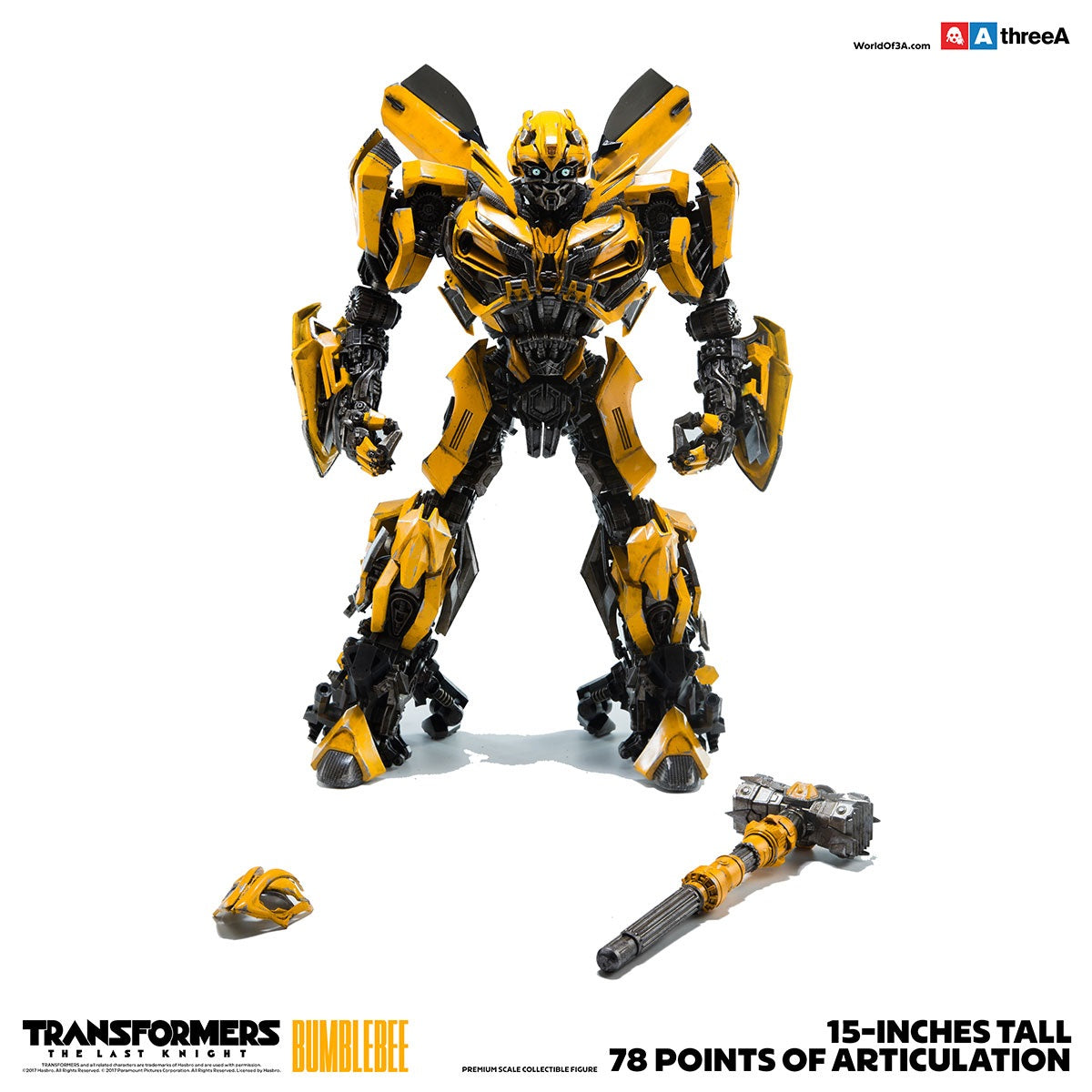 THREEA TRANSFORMERS THE LAST KNIGHT - BUMBLEBEE (REGULAR VERSION) - BUMBLEBEE3A - Anotoys Collectibles