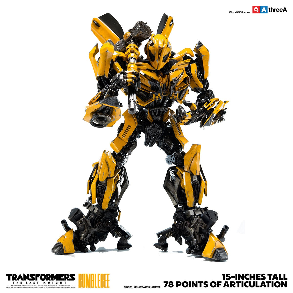 THREEA TRANSFORMERS THE LAST KNIGHT - BUMBLEBEE (REGULAR VERSION) - BUMBLEBEE3A - Anotoys Collectibles