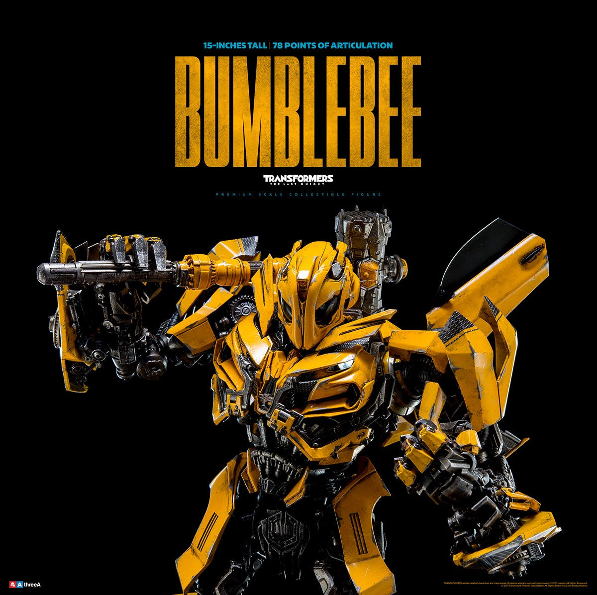 THREEA TRANSFORMERS THE LAST KNIGHT - BUMBLEBEE (REGULAR VERSION) - BUMBLEBEE3A - Anotoys Collectibles