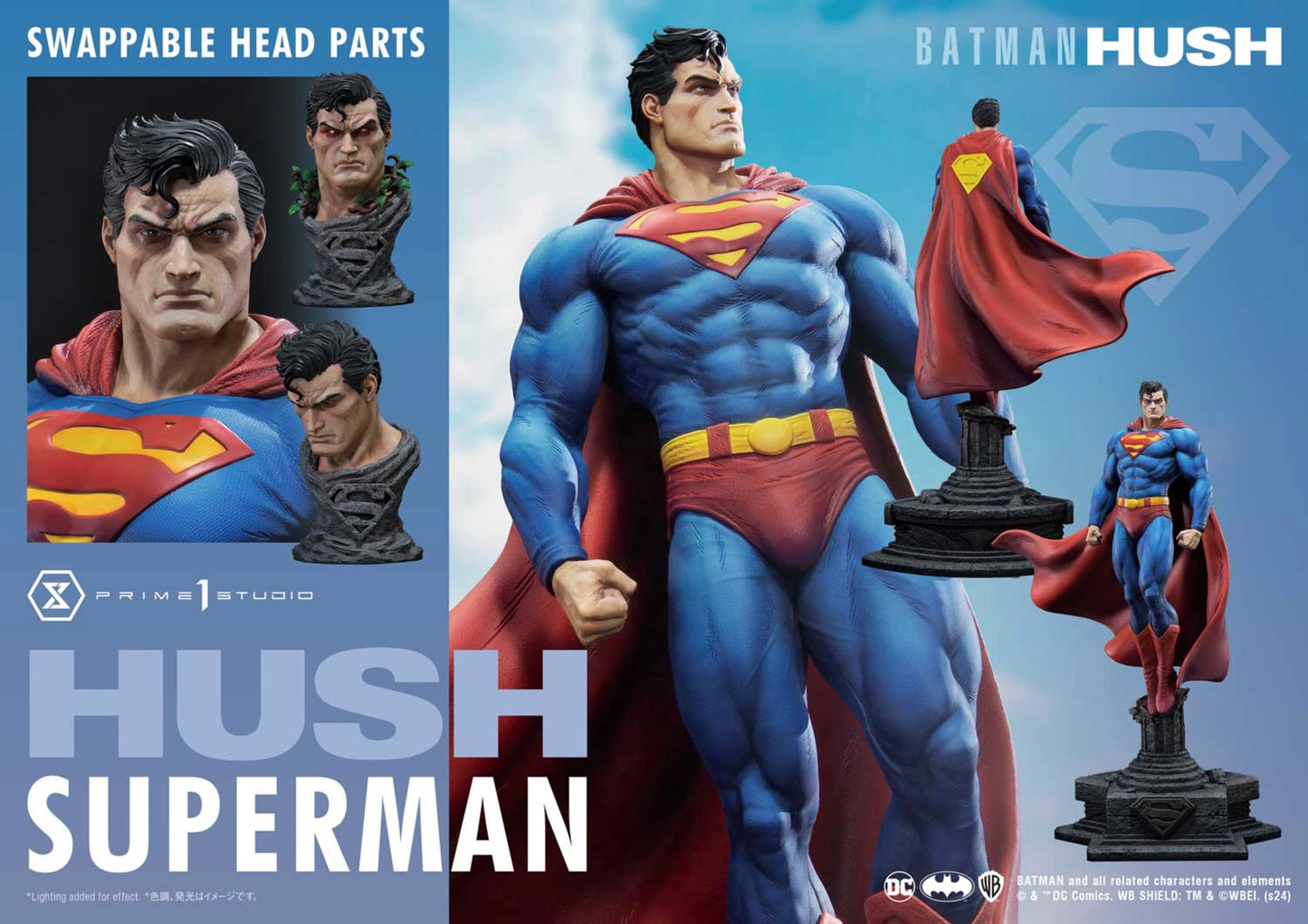 PRIME 1 STUDIO BATMAN: HUSH (COMICS) SUPERMAN 1/4 SCALE STATUE(PRE-ORDER) - Anotoys Collectibles