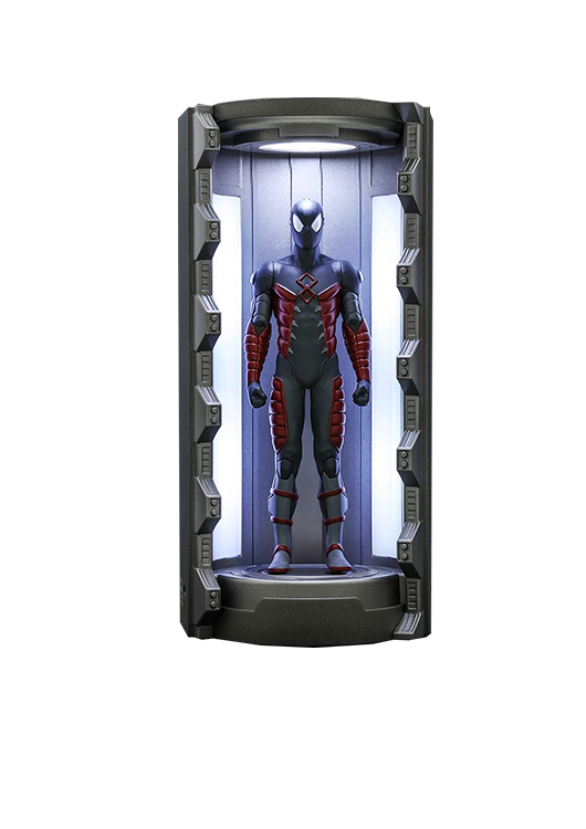 HOT TOYS MARVEL SPIDERMAN ELECTRICALLY INSULATED SUIT ARMORY MINIATURE COLLECTIBLE - VGMC020 - Anotoys Collectibles