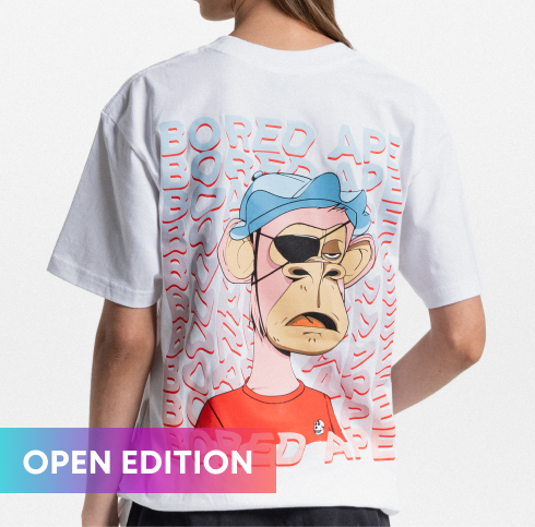 Special Edition Bored Ape Phygital Tee - BLACK/WHITE BAYC2832-02 - Anotoys Collectibles