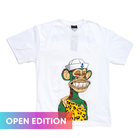 Special Edition Bored Ape Phygital Tee - BLACK/WHITE BAYC5626-01 - Anotoys Collectibles