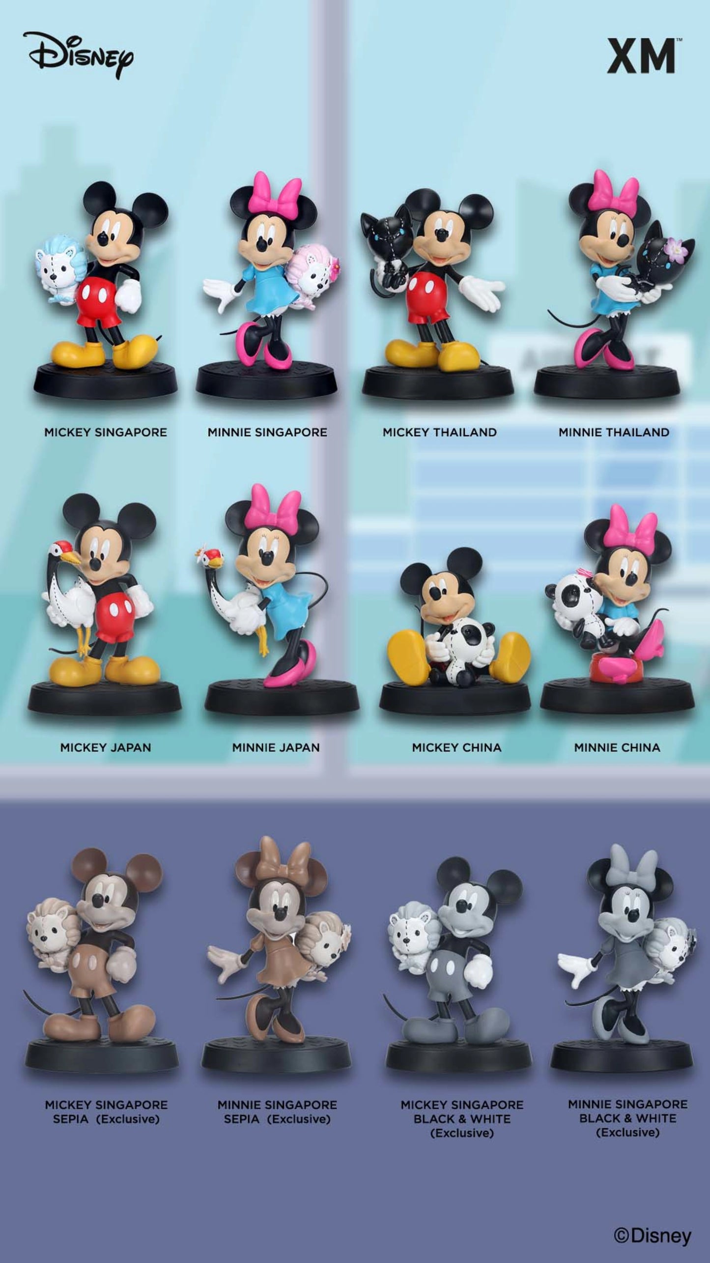 XM STUDIOS MICKEY AROUND THE WORLD - MINNIE - SINGAPORE EDITION (PRE-ORDER) - Anotoys Collectibles